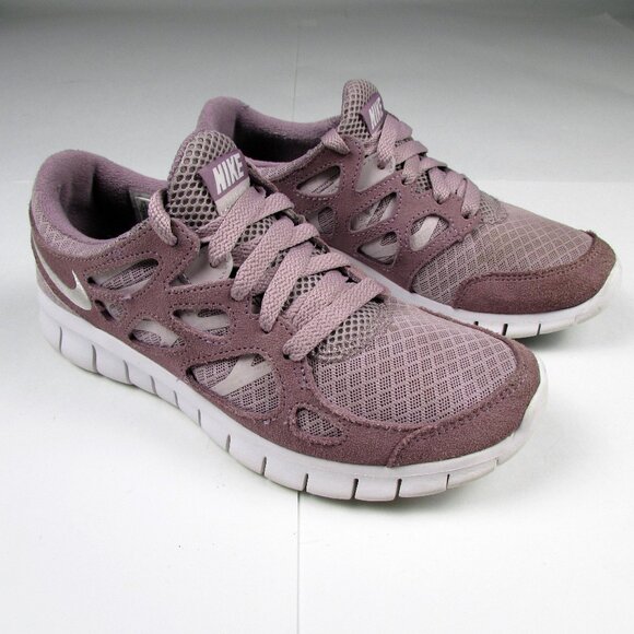 Nike Free Run 2 Plum White Athletic Trainer Sport Active Comfort Shoes Size 7.5 - Picture 1 of 15